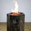 Elementi Modeno Basalt Column Fire Pit - Crackle Fireplaces