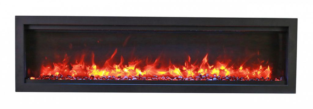 Amantii Sym-74 Bespoke Electric Fireplace – 74″ – Crackle Electric ...