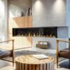 3 sided electric fireplace
