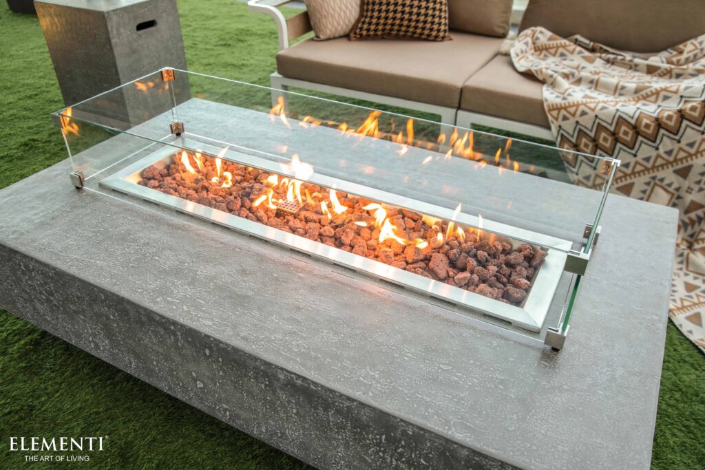 gas fire pit table
